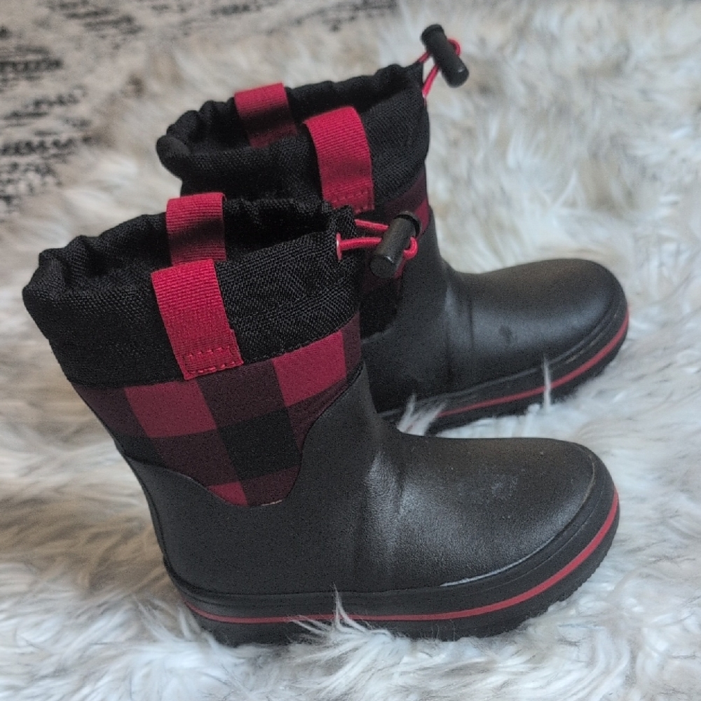 Toddler Unisex Size 8 Buffalo Plaid Boots